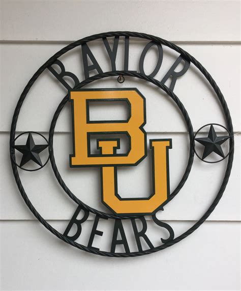 Baylor University Bears Wrought Iron Wall Decor Lrt Metal Decor And More