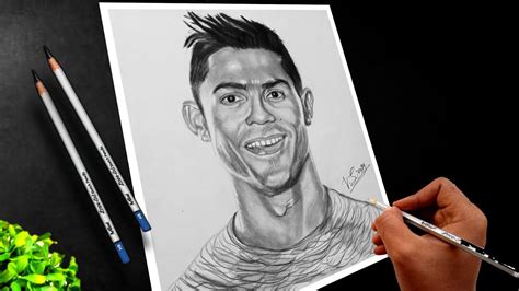 Ronaldo Realistic Drawing Cristiano Ronaldo Full Video CR7