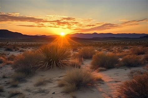 Premium AI Image | Desert Sunrise