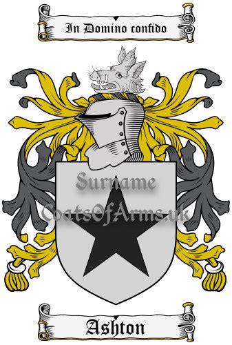 Ashton (English) Coat of Arms (Family Crest) Image Download