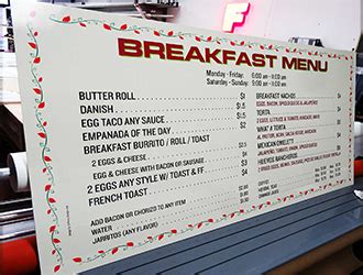 Custom Magnetic Menu Boards Changeable Restaurant Menus