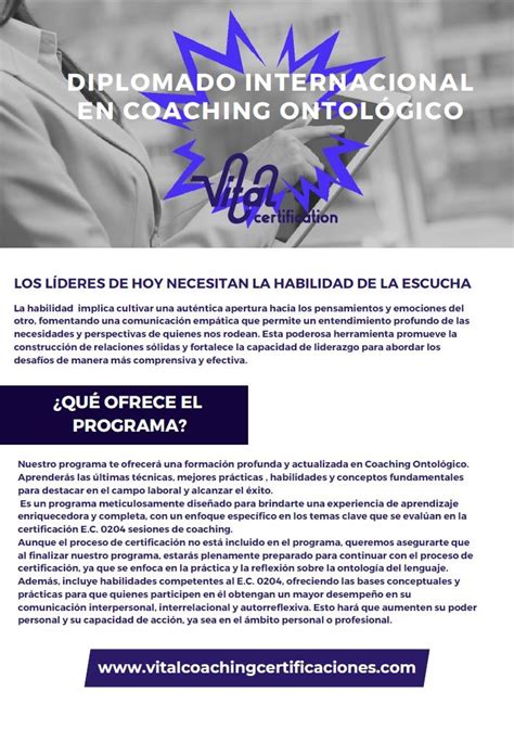 Diplomado Internacional Coaching Ontológico Inicio