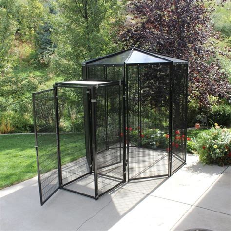 Walcut Large Aluminum Hexagonal Walk-in Bird Aviary Cages Parrot Macaw ...