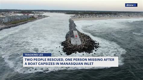 1 missing; 2 rescued from overturned boat near Manasquan Inlet