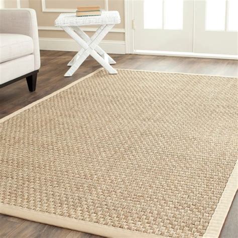 Safavieh Natural Fiber Marina Basketweave Seagrass Rug Bed Bath