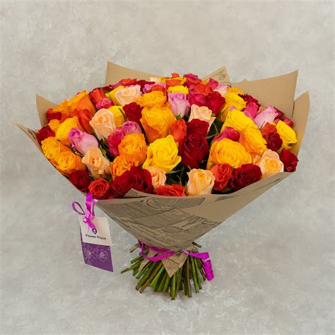 101 роза «микс» — FlowerPlace