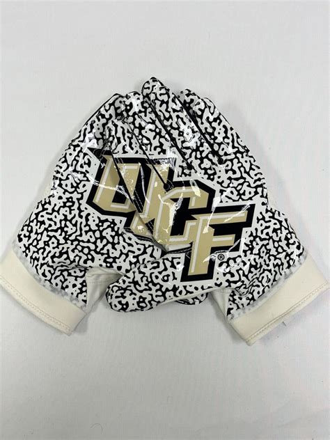 Ucf Knights Game Issued Worn Nike Alpha Football Gloves Size Large