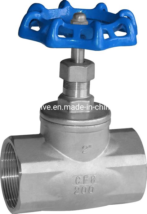 Stainless Steel Globe Valve 304316 Bsp Thread 200wog China Stainless Steel Threaded Globe