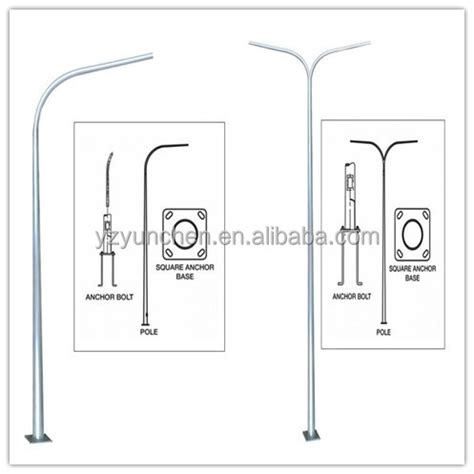 Customized Hot Dip Galvanized 9 Meters Steel Road Highway Lamp Post Of Street Light Pole Buy 6