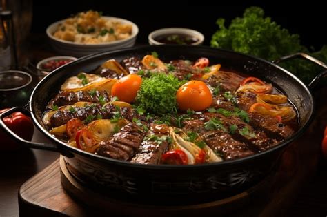 Premium Ai Image Sukiyaki In Hot Pot At Restaurant