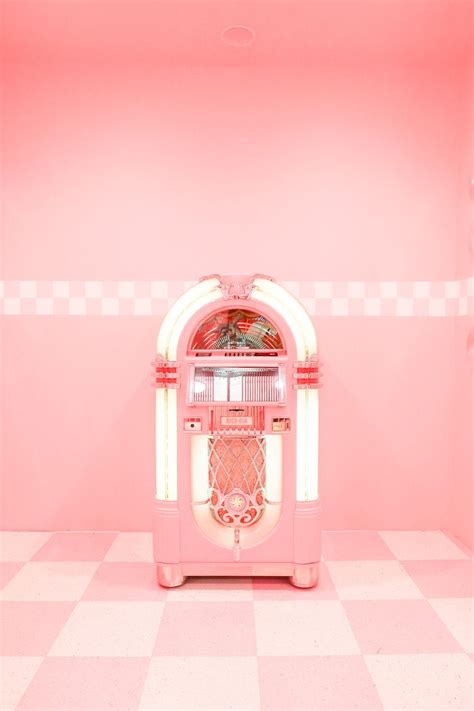 Pink Jukebox Pastel Pink Aesthetic Pink Photo Bedroom Wall Collage