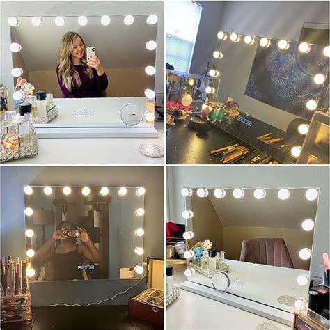 Hansong Vanity Mirror With Lights And Bluetooth Hollywood Makeup Mirror