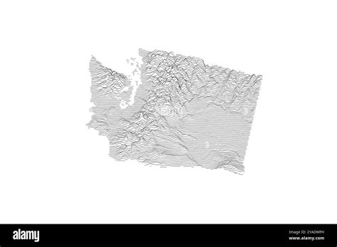 Washington Ridgeline Map Hi Res Stock Photography And Images Alamy