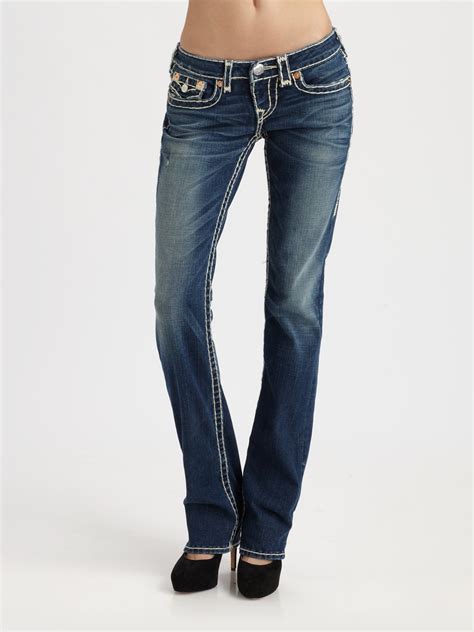Lyst True Religion Billy Super T Straightleg Jeans In Blue