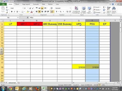 Nec Motor Load Calculation Worksheet