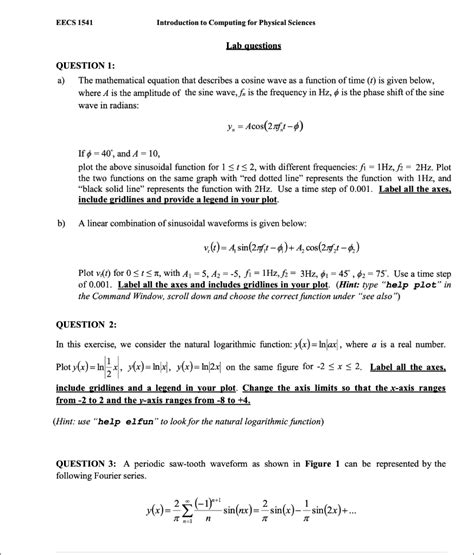 Solved Eecs Introduction To Computing For Physical Chegg