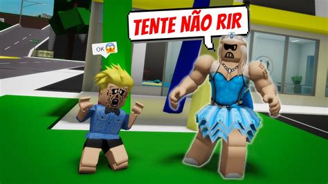 Tente N O Rir Roblox Parte Melhores Memeblox No Brookhaven Rp Youtube