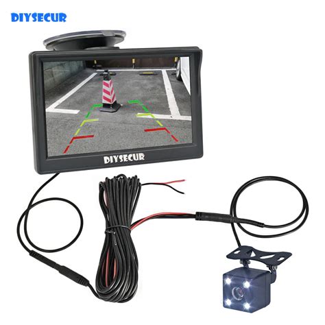 DIYSECUR 5 TFT LCD Car Monitor Vehicle Rear View Reverse Backup Car