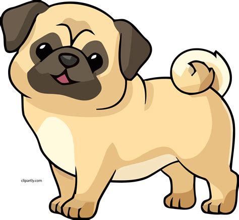 Download Navajowhite Color Dog Cute Chibi Clipart Png - Dog Clipart Pug Transparent Png ...