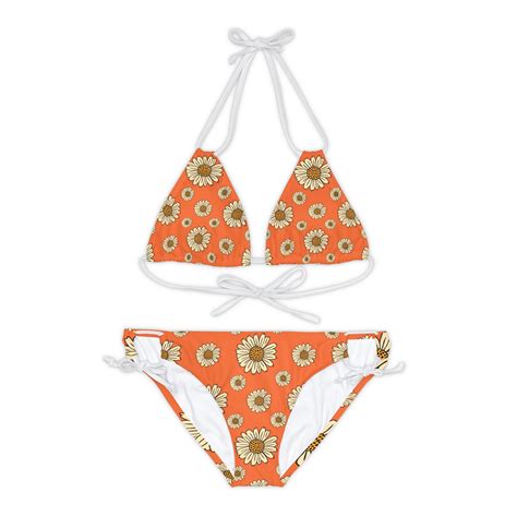 Floral Bikini Funky Bikini Strappy Bikini Set Two Piece Swimsuit S Swimsuit Bathing Suits