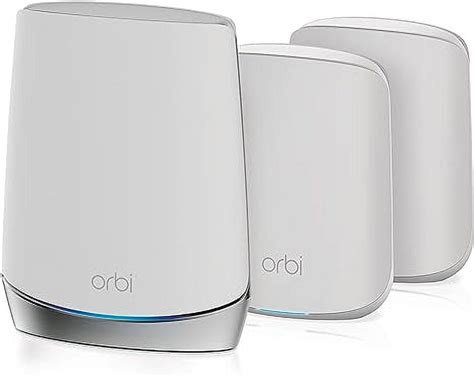 Restored NETGEAR Orbi Whole Home Tri Band Mesh Wi Fi 6 System RBK653