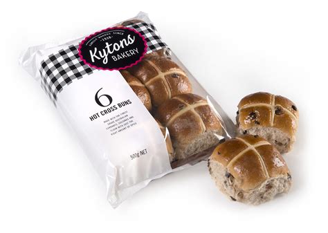 Traditional Hot Cross Buns 6 Pack Kytons Bakery Retail Wholesale Fundraising South