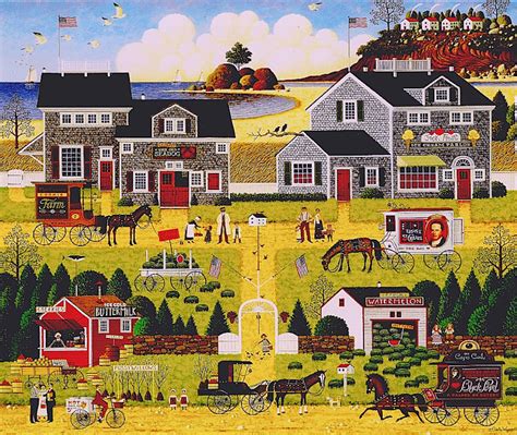 Solve Westcott S Black Cherry Harbor Charles Wysocki Jigsaw Puzzle