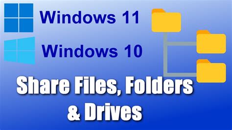 Share Files Folders Drives Between Computers Over A Network In