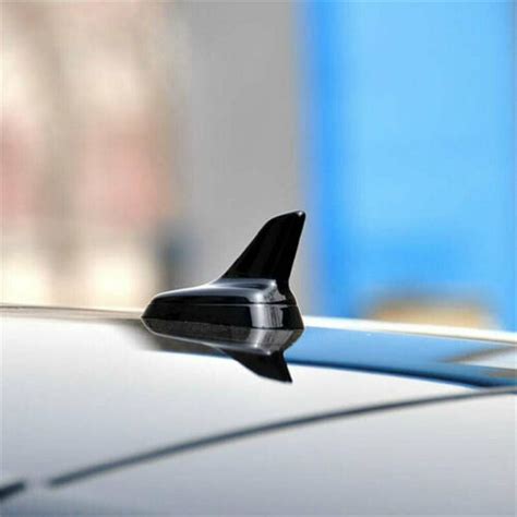 Black Color Universal Car Auto Shark Fin Roof Antenna Decorative Aerial