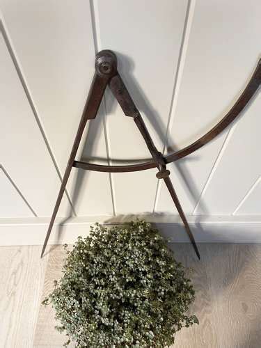 Large 19th Cent Blacksmiths Iron Dividers
