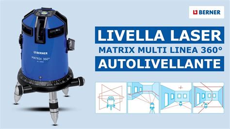 Livella Laser Autolivellante Per Interni Matrix Multi Linea Youtube