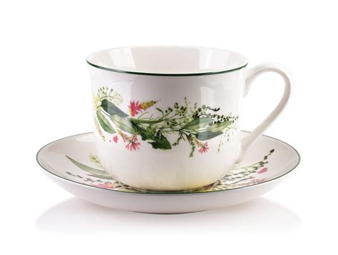 Fili Anka Porcelanowa Ze Spodkiem W Stylu Vintage Wz R Herbal Idyllic