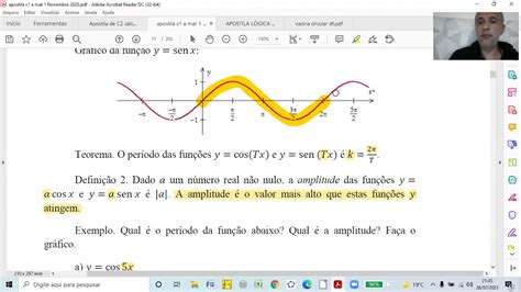 Cap 4 E 5 De Cálculo 1 Funções Periódicas Translações De Gráficos