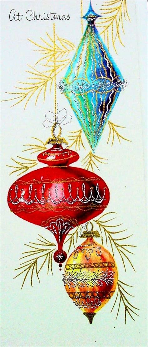 Christmas Ornaments Vintage Christmas Greeting Cards Vintage