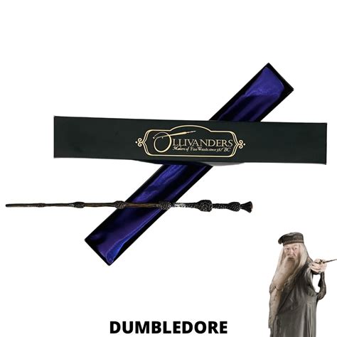 Varinha Colecionável Alvo Dumbledore Filme Harry Potter Resina Tamanho