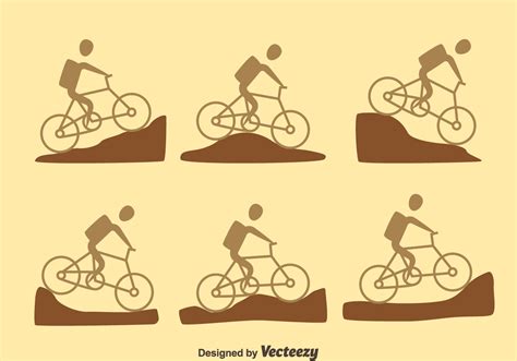 Mountain Bike Trail Vector 138233 Vector Art At Vecteezy