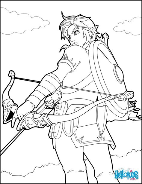 Coloriages Link Breath Of The Wild Coloring Pages