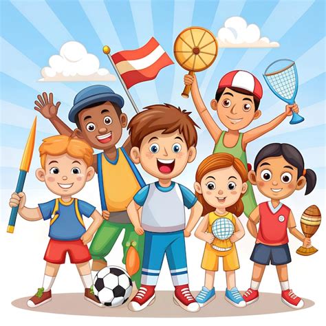 national sports day illustration premium ai generated image