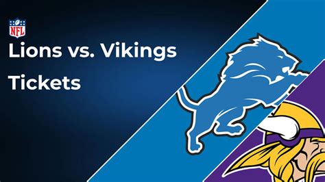 Lions vs. Vikings Tickets: Week 7, October 20