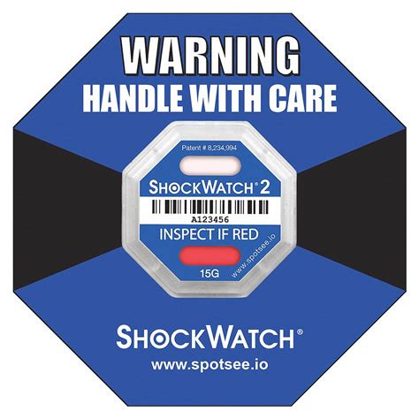 SHOCKWATCH G-Force Indicator Label, Shock Indicator Type Shockwatch ...