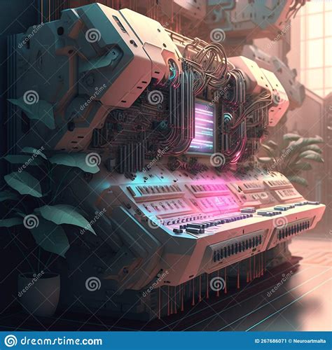 Futuristic Modular Synthesizer Stock Image Image Of Visual Complex