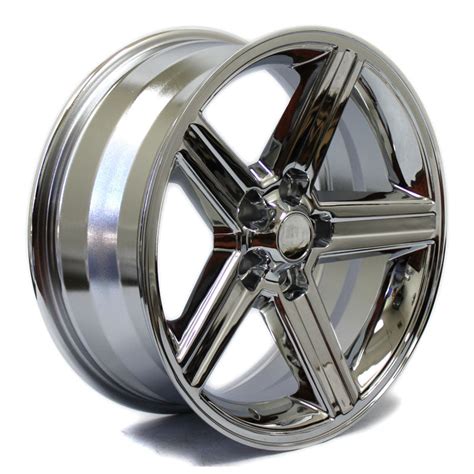 20 Iroc Wheels Chrome 20x85 5 Spoke Aftermarket Set Of 4 New San