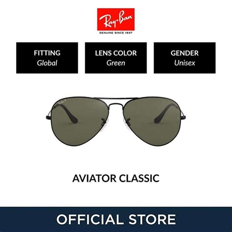 Ray Ban Aviator แว่นตากันแดด เลนส์โพลาไรซ์ โลหะ ขนาดใหญ่ 0rb3025 002