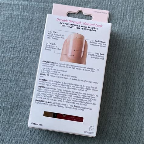 Kiss Makeup Kiss Salon Acrylic French Nude Glue On Nails Poshmark