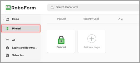 Using The Start Page Roboform