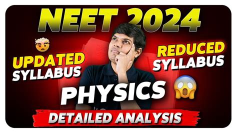 Neet Syllabus Reduced Complete Physics Syllabus Detailed