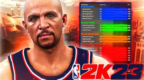 NBA 2K23 RARE JASON KIDD BUILD OVERPOWERED 2 WAY TEMPO PUSHER PG