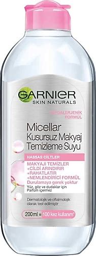 Garnier Micellar Hassas Ciltler Kusursuz Makyaj Temizleme Suyu Ml