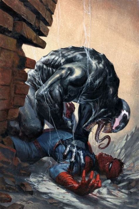 Venom Cover 4 Spider Man Vs Venom Gabriele Dell Otto Comic Art Marvel Art Marvel Marvel