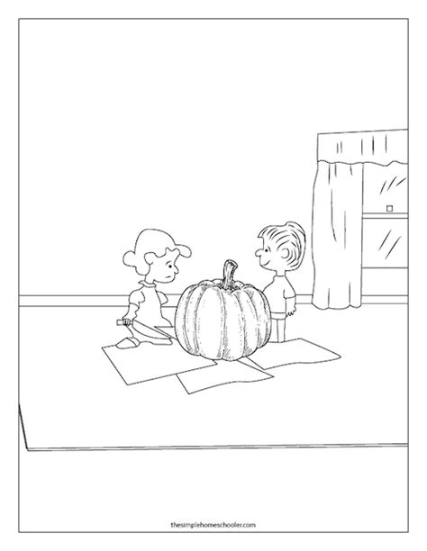 The Best Charlie Brown Halloween Printable Coloring Pages The Simple